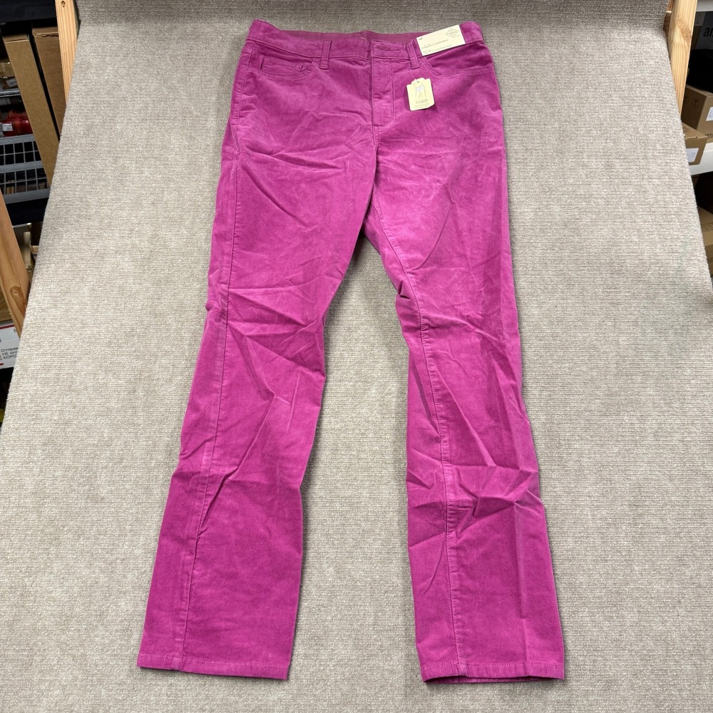MSRP $50 St. John's Bay Womens 16 Tall Twilight Magenta Corduroy Pant Mid Rise